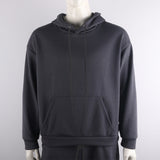 Neon Green Style Men's Fashion Tracksuit Solid 2 Pieces Long Sleeve Hoody+Loose