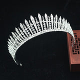 Clear Crystal Princess Tiara Crown Bridal Wedding Bride Head Jewelry Accessories For Women Prom Corona Diadem Hair Ornaments