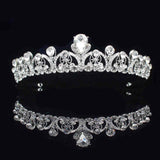 Clear Crystal Princess Tiara Crown Bridal Wedding Bride Head Jewelry Accessories For Women Prom Corona Diadem Hair Ornaments