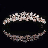 Clear Crystal Princess Tiara Crown Bridal Wedding Bride Head Jewelry Accessories For Women Prom Corona Diadem Hair Ornaments