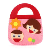 New Handicraft Toys for Children Pink Bag Girl Gift Fabrication DIY Toy Animal Handbag Arts Crafts Educational Toy