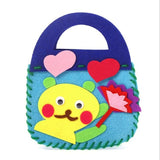 New Handicraft Toys for Children Pink Bag Girl Gift Fabrication DIY Toy Animal Handbag Arts Crafts Educational Toy