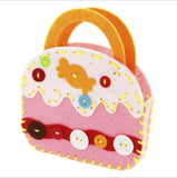 New Handicraft Toys for Children Pink Bag Girl Gift Fabrication DIY Toy Animal Handbag Arts Crafts Educational Toy