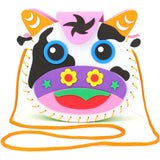 New Handicraft Toys for Children Pink Bag Girl Gift Fabrication DIY Toy Animal Handbag Arts Crafts Educational Toy