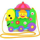New Handicraft Toys for Children Pink Bag Girl Gift Fabrication DIY Toy Animal Handbag Arts Crafts Educational Toy