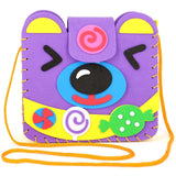 New Handicraft Toys for Children Pink Bag Girl Gift Fabrication DIY Toy Animal Handbag Arts Crafts Educational Toy