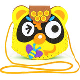 New Handicraft Toys for Children Pink Bag Girl Gift Fabrication DIY Toy Animal Handbag Arts Crafts Educational Toy