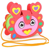 New Handicraft Toys for Children Pink Bag Girl Gift Fabrication DIY Toy Animal Handbag Arts Crafts Educational Toy