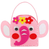 New Handicraft Toys for Children Pink Bag Girl Gift Fabrication DIY Toy Animal Handbag Arts Crafts Educational Toy