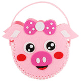 New Handicraft Toys for Children Pink Bag Girl Gift Fabrication DIY Toy Animal Handbag Arts Crafts Educational Toy