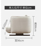 Nordic fabric sofa Simple modern self-contained small apartment  Italian minimalist 3 person living room sofa - shopwishi 