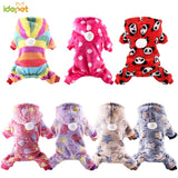 Dog Clothes Pajamas Fleece Jumpsuit Winter Dog Clothing