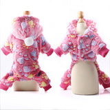 Dog Clothes Pajamas Fleece Jumpsuit Winter Dog Clothing