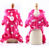 Dog Clothes Pajamas Fleece Jumpsuit Winter Dog Clothing