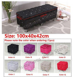 Fashion Solid Wood T Stool Storage Rectangle Shoes Sofa Stool Cloth Bench High Resilience Sponge Home Decor Modern - shopwishi 