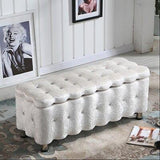 Fashion Solid Wood T Stool Storage Rectangle Shoes Sofa Stool Cloth Bench High Resilience Sponge Home Decor Modern - shopwishi 