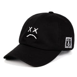 Lil Peep Dad Hat Embroidery 100% Cotton Baseball Cap Sad face Hat