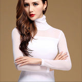 Tops Womens Blouse Shirt Black White Sexy Long Casual Long Sleeve