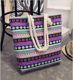 Fashion Folding Women Big Size Handbag Tote Ladies Casual Flower Printing Canvas Graffiti Shoulder Bag Beach Bolsa Feminina