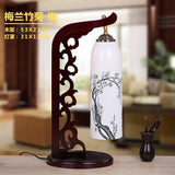 Chinese Style Restaurant Bar Cafe LED Vintage Desk Lamp Bedside Ceramic Table Lamps Nightstand Light Bedroom Lamp