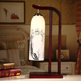 Chinese Style Restaurant Bar Cafe LED Vintage Desk Lamp Bedside Ceramic Table Lamps Nightstand Light Bedroom Lamp