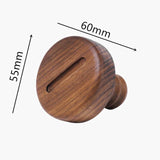 LCH  Nordic Style Wood Hooks Screw Shape Natural Beech Wood Black Walnut Wood Clothes Coat Hooks  Key Holder Wall Key Hanger