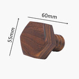 LCH  Nordic Style Wood Hooks Screw Shape Natural Beech Wood Black Walnut Wood Clothes Coat Hooks  Key Holder Wall Key Hanger