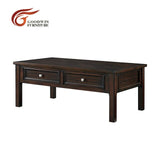 TV table living room furniture and coffee table wood and end table black WA381