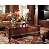 American style luxury birch wood coffee-table and end table with storage center table