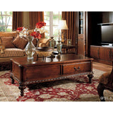 American style luxury birch wood coffee-table and end table with storage center table
