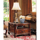 American style luxury birch wood coffee-table and end table with storage center table