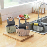 Kitchen Sink Shelf Sponge Drain Rack Cleaning Cloth Storage Holder Soap Storage Organizer Utensils Bathroom Kitchen Accessories - shopwishi 