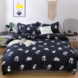 Solstice Stylish Black Flamingo Style Comforter Bedding Set 3/4pcs Bedclothes Sets Bed Linings Duvet Cover Bed Sheet Pillowcases