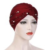 muslim cotton turban hijab bonnet arab wrap head turbans for women indian african turbans Twist headband turbante mujer