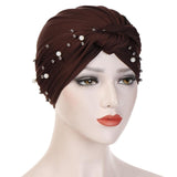 muslim cotton turban hijab bonnet arab wrap head turbans for women indian african turbans Twist headband turbante mujer