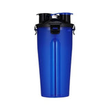 Dog 2 in 1 Bottle Pet Feeder Dog Water Bottle Collapsible Folding Bowl Travel Outdoor Food Water Storage For Cat Dog