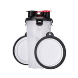 Dog 2 in 1 Bottle Pet Feeder Dog Water Bottle Collapsible Folding Bowl Travel Outdoor Food Water Storage For Cat Dog
