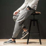Japanese Streetwear Plaid Pants