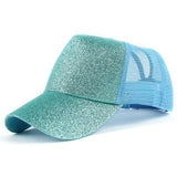 New Glitter Ponytail Baseball Caps Sequins Shining High Quality Fashion Womens Messy Bun Adjustable Snapback Hip Hop Hat