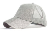 New Glitter Ponytail Baseball Caps Sequins Shining High Quality Fashion Womens Messy Bun Adjustable Snapback Hip Hop Hat