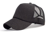 New Glitter Ponytail Baseball Caps Sequins Shining High Quality Fashion Womens Messy Bun Adjustable Snapback Hip Hop Hat