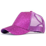 New Glitter Ponytail Baseball Caps Sequins Shining High Quality Fashion Womens Messy Bun Adjustable Snapback Hip Hop Hat
