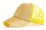 New Glitter Ponytail Baseball Caps Sequins Shining High Quality Fashion Womens Messy Bun Adjustable Snapback Hip Hop Hat