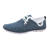 Brand Casual Shoes for Men Lace-up Linen Cloth Breathable Mens Canvas Shoes