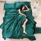 NEW 100% Pure Satin Silk Bedding Set for King sized beds