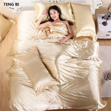 NEW 100% Pure Satin Silk Bedding Set for King sized beds
