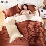 NEW 100% Pure Satin Silk Bedding Set for King sized beds