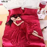 NEW 100% Pure Satin Silk Bedding Set for King sized beds