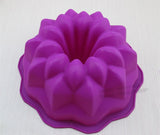 Silicone Big Cake Molds Flower Crown Shape Cake Bakeware Baking Tools 3D Bread Pastry Mould Pizza Pan DIY Birthday Wedding Party