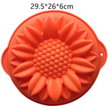 Silicone Big Cake Molds Flower Crown Shape Cake Bakeware Baking Tools 3D Bread Pastry Mould Pizza Pan DIY Birthday Wedding Party